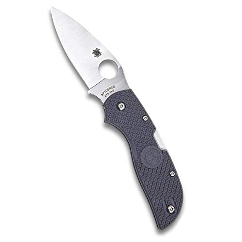 Spyderco Chaparral Lightweight Prestige Folding Knife with 2.80 CTS XHP Steel Blade and Gray Durable FRN Handle - PlainEdge - C152PGY