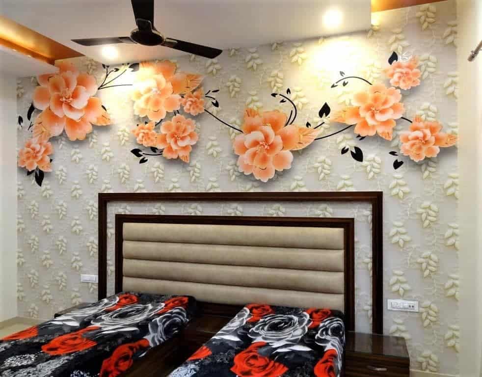 3d flower bedroom wall mural 