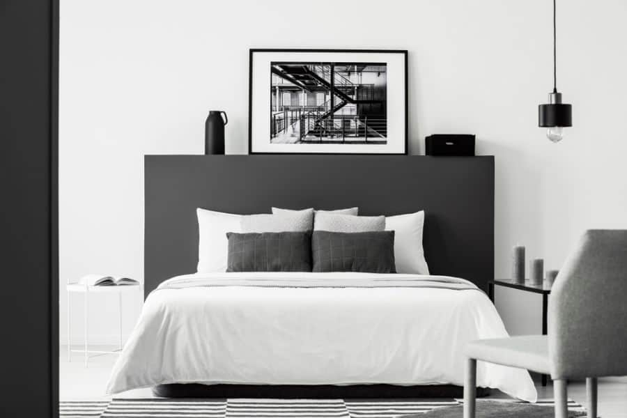 83 Black and White Bedroom Ideas
