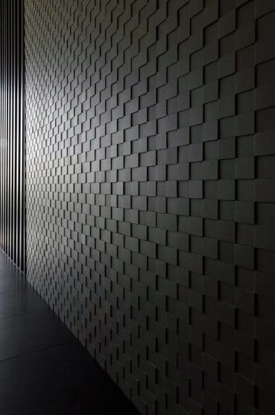 Black Interior Ideas Textured Wall