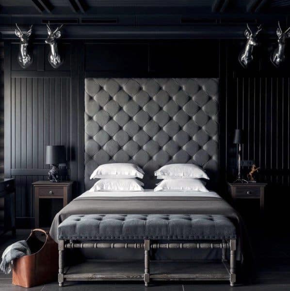dark vintage luxury bedroom
