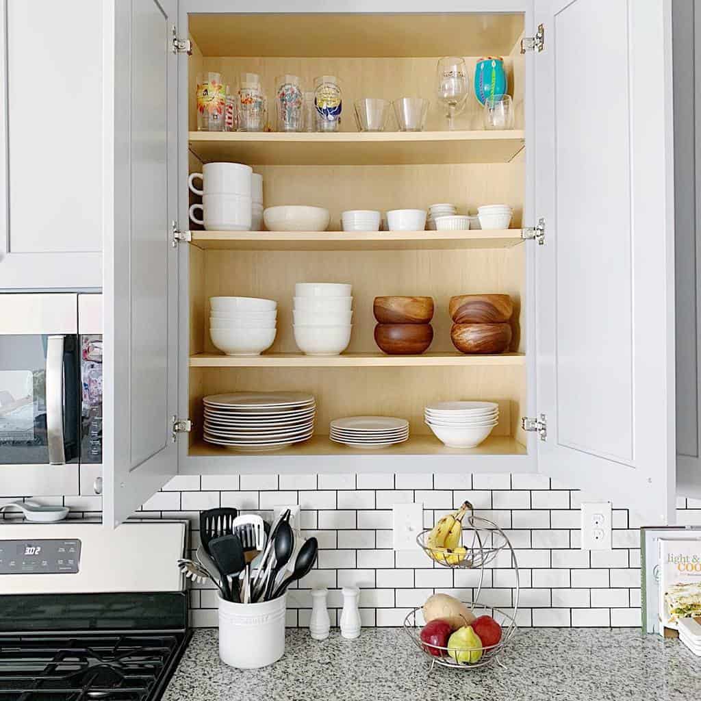 white cabinet small pantry kitchen 
