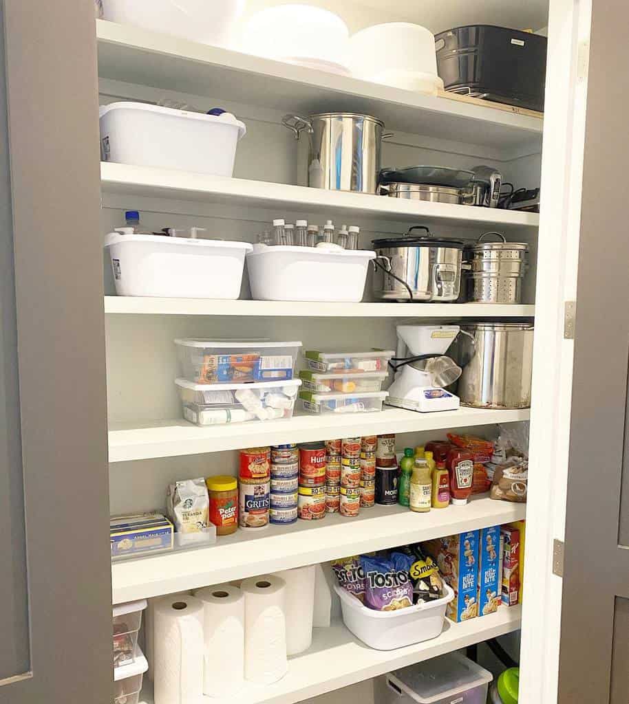 small pantry with smart organization 