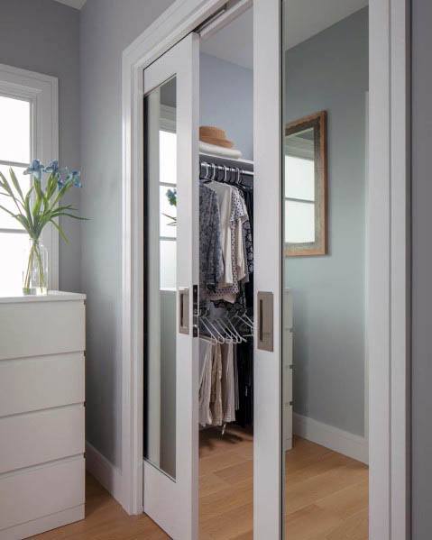 Design Ideas For Sliding Mirror Closet Pocket Door