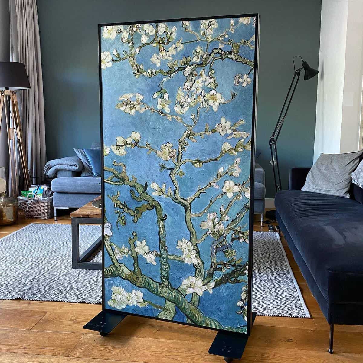 floral japanese style room divider