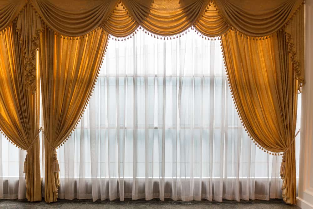 elegant yellow curtains