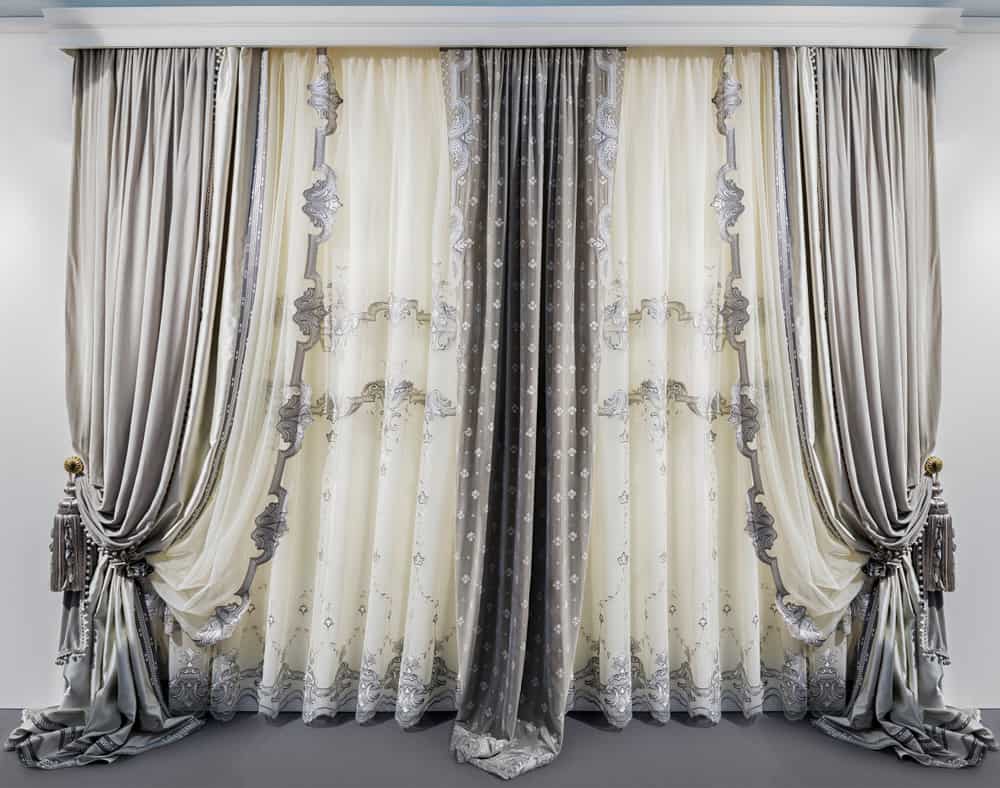elegant white and gray Curtain Window Treatments Ideas 3