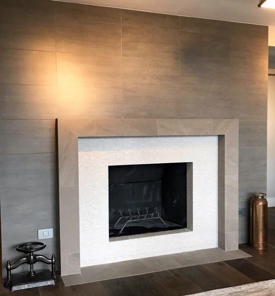 Excellent Interior Ideas Fireplace Tile