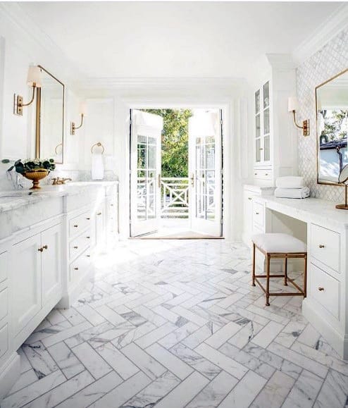 white master bathroom vanity