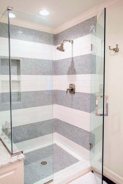 modern tile shower 