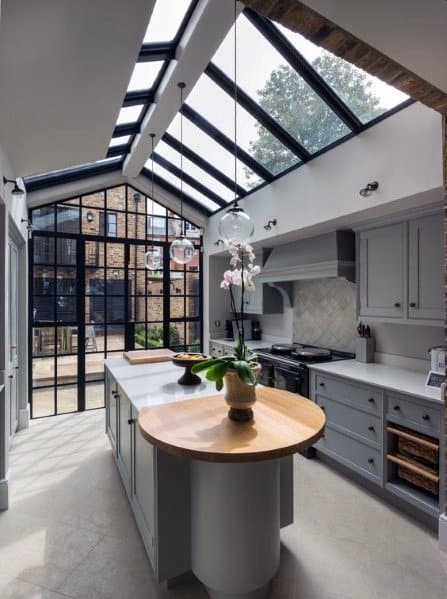 Incredible Skylight Kitchen Ceiling Interior Ideas