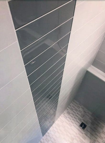 beveled grey tiles