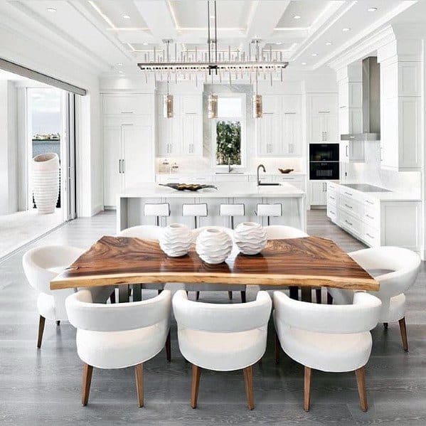 Luxury Home Coffered Kitchen Ceiling Ideas