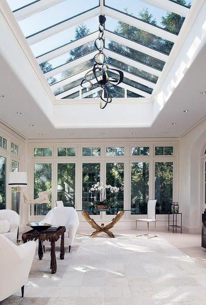 luxury home sunroom