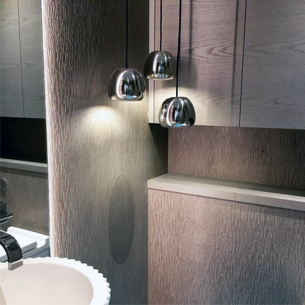 Modern Bathroom Excellent Interior Ideas Textured Wall