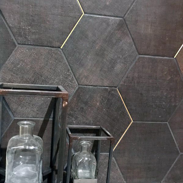 honeycomb tile backsplash