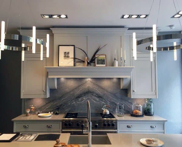 Modern Round Polished Nickel Chandelier Ideas For Home Kitchen Island Lighting