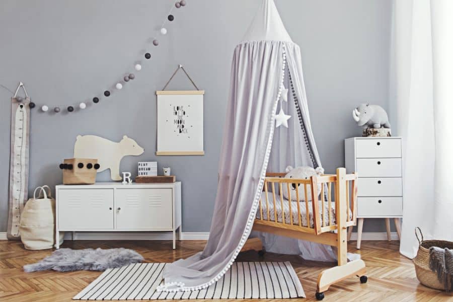 minimalistic baby's room