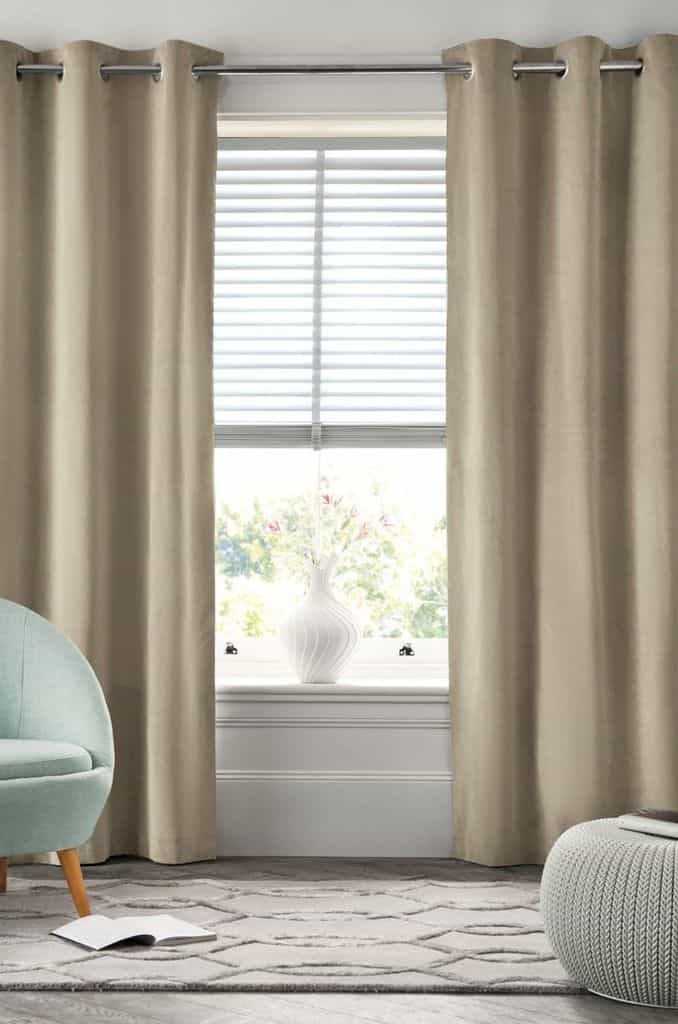 neutral muted curtains