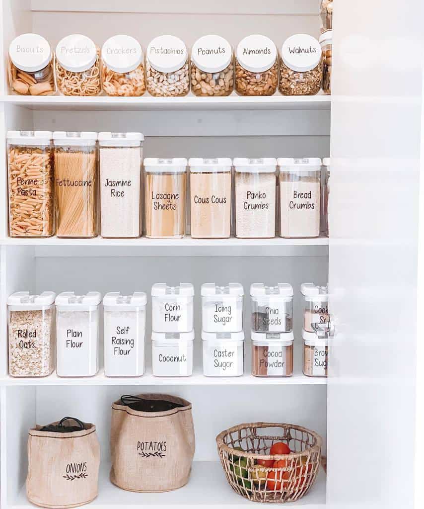 well organized small pantry 