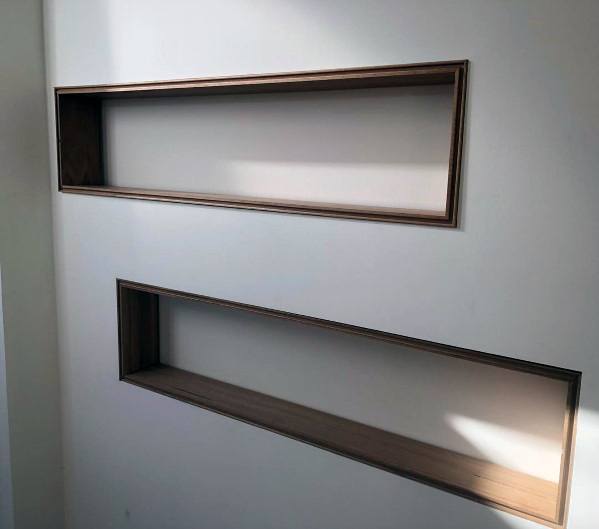 modern linear shelves 
