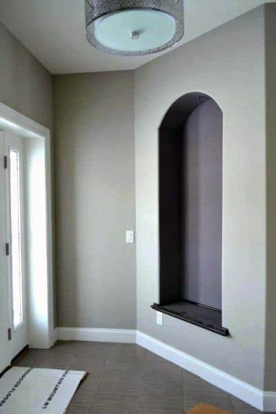arched wall niche