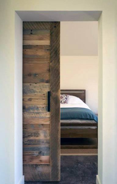 Reclaimed Salvaged Barn Wood Stunning Interior Pocket Door Designs