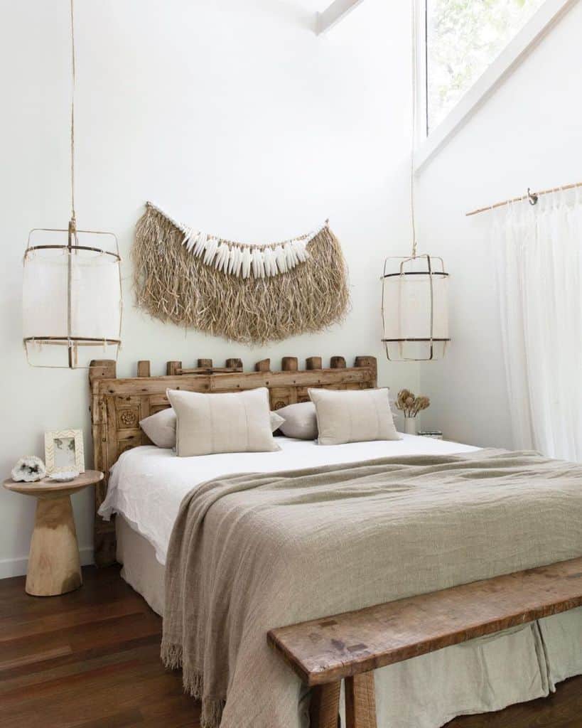 rustic and natural decor for boho bedroom ideas villastyling
