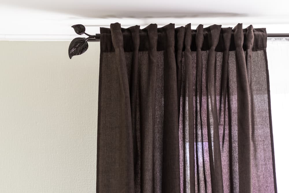sheer curtains lead detail curtain rod