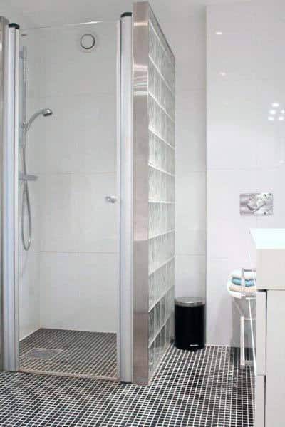 bathroom shower wall divider 