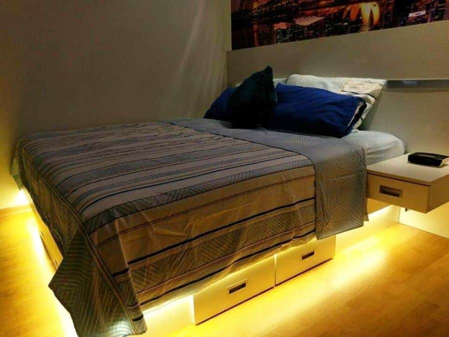 lit under bed storage 