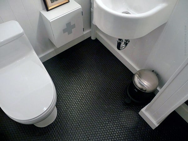 small white toilet and basin