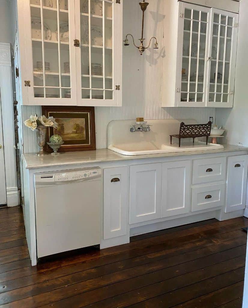 traditional white french country kitchen 