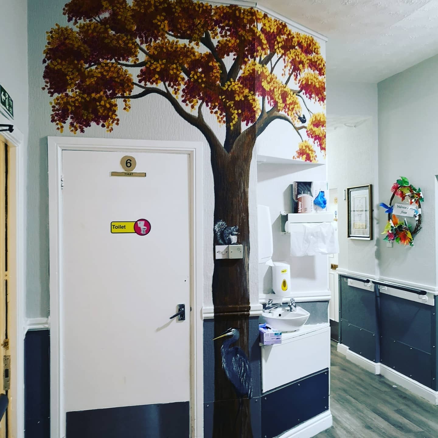 hand painted tree in doctors 