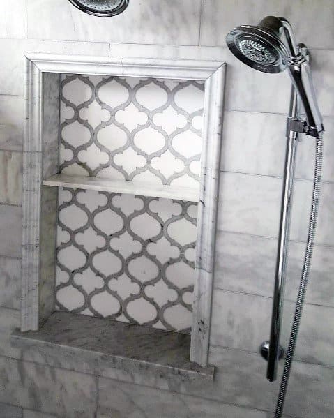 Moroccan-patterned niche