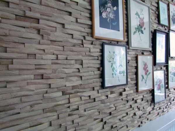 Wood Blocks Textured Wall